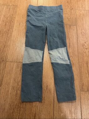 kate quinn Girls Blue Leggings with Light Blue Knee Panels